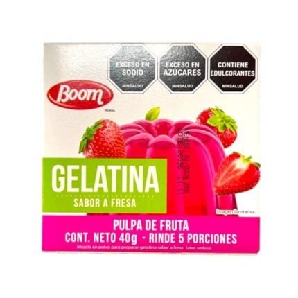Gelatina de Fresa Boom 40 g