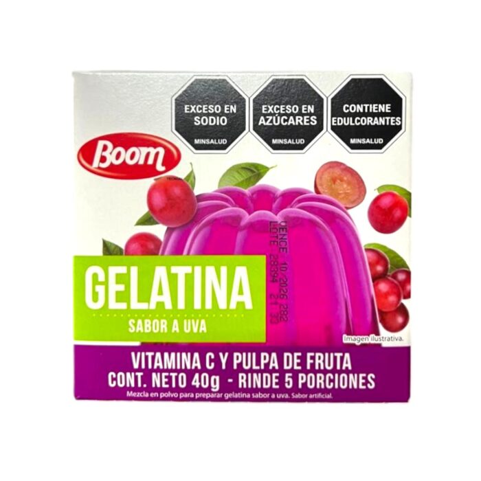Gelatina de Uva Boom 40 g - Imagen 1