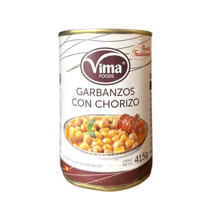 Garbanzos con chorizo Vima 415 g - Imagen 1