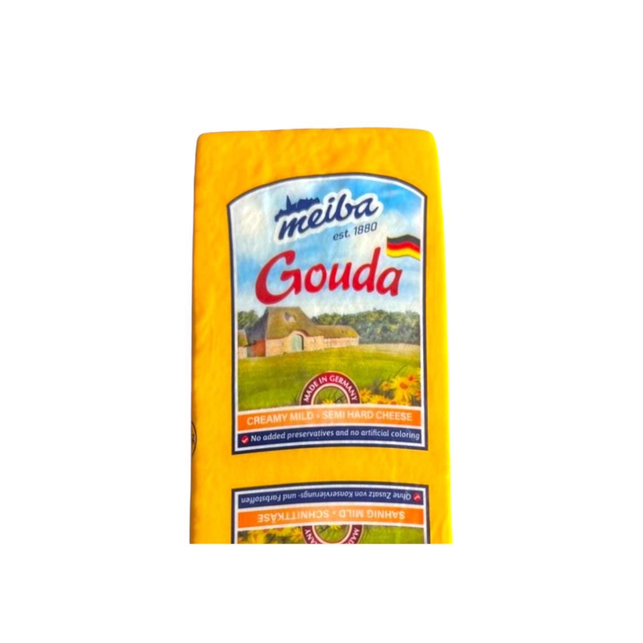 queso gouda2 Medio bloque de queso Gouda Meiba 1.5 kg aprox. - Imagen 1