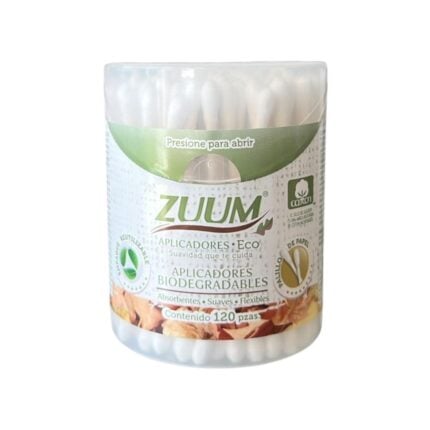 Aplicadores Biodegradables Zuum 120 piezas