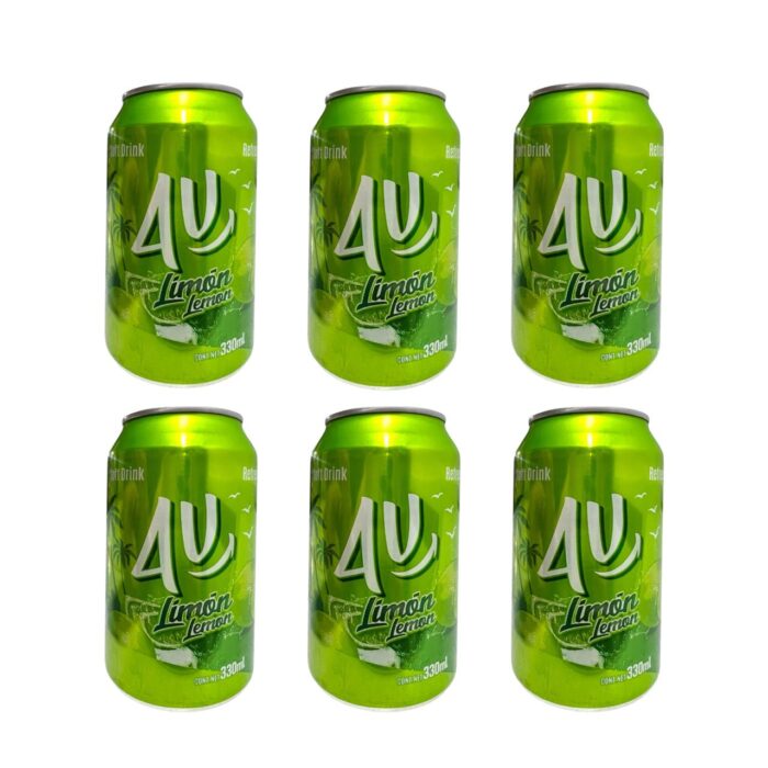 Refresco de Limón 4U pack 6 x 330 ml - Imagen 1