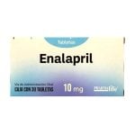 Enalapril 10 mg 30 tabletas Pharma life