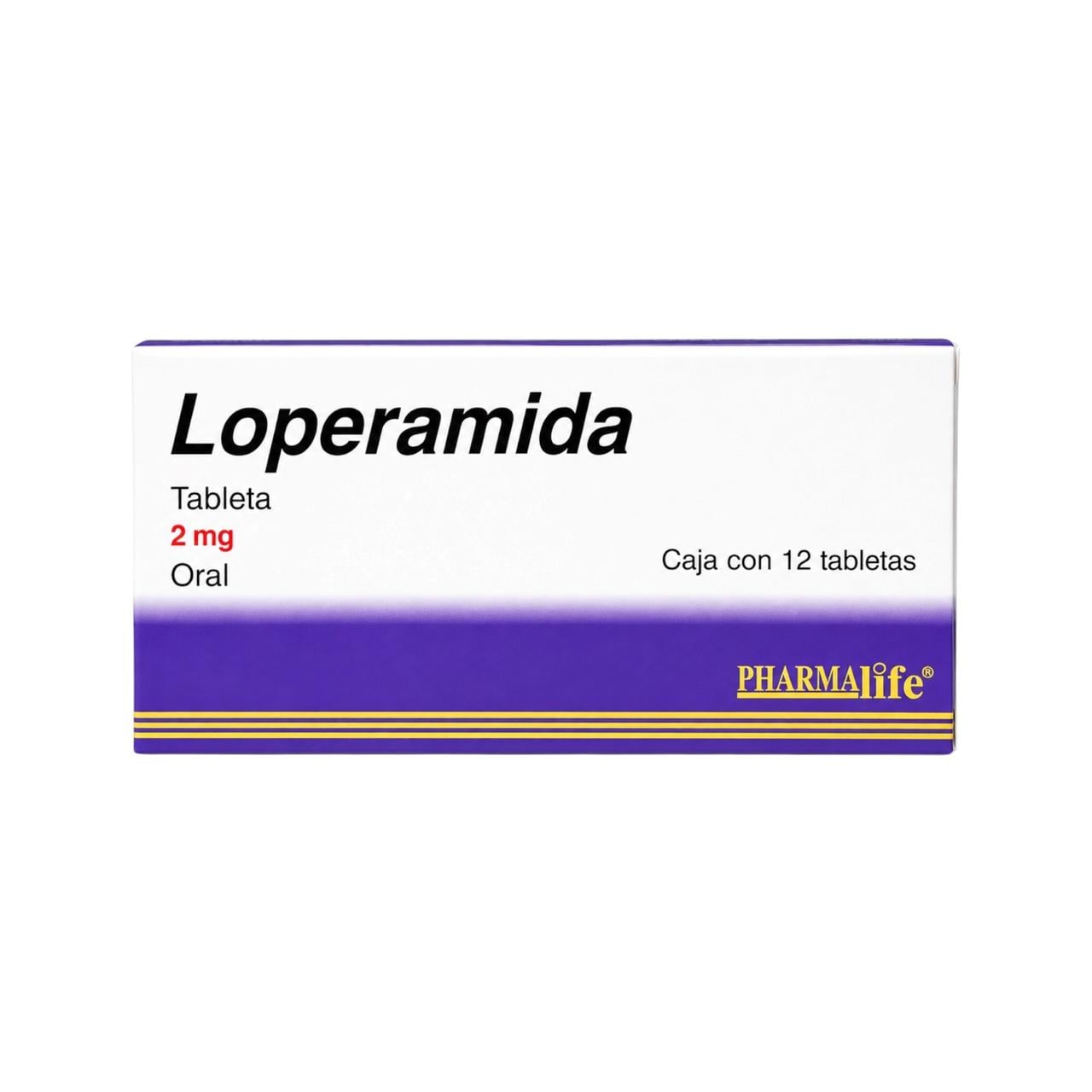 c91fe75b-4010-440c-a27c-210aecce5860 Loperamida 2 mg Caja con 12 tabletas Pharmalife - Imagen 1
